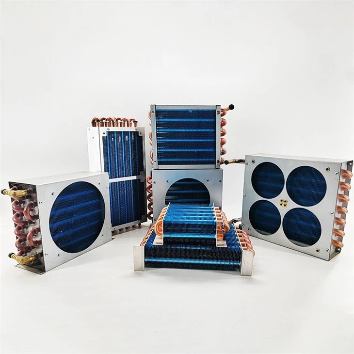Copper Cooling Tube Aluminium Fin Stainless Steel Coil Condeners